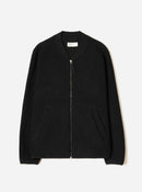 Universal Works FW27 Zip Bomber Wool Fleece Black