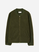 Universal Works FW27 Zip Bomber Wool Fleece Olive