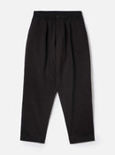 Universal Works FW27 Pleated Track Pant Twill Black