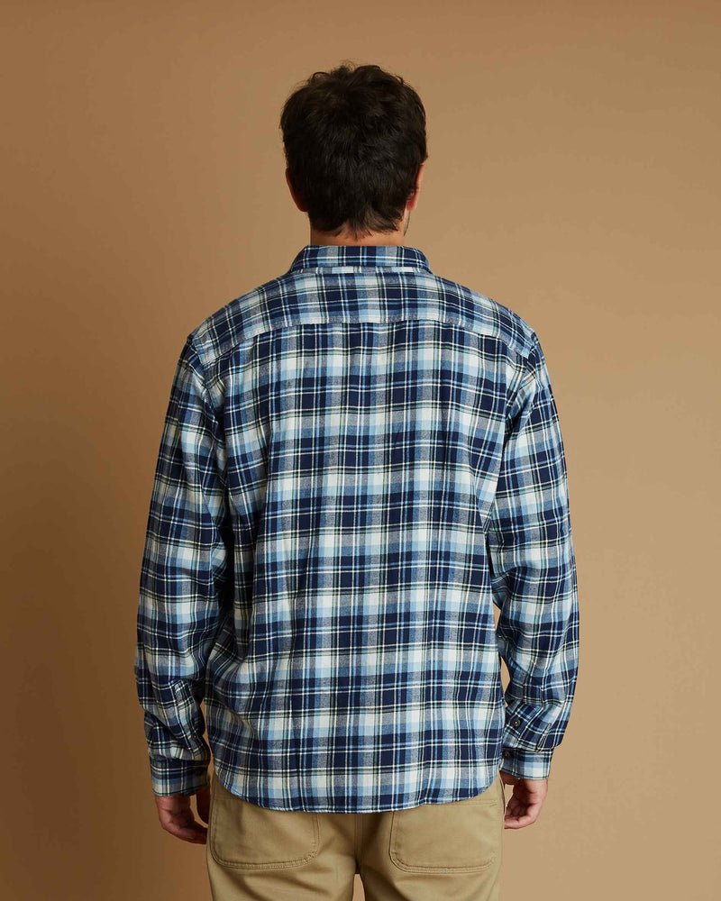 Patagonia Cotton in Conversion LW Fjord Flannel Shirt (Libbey/New Navy)