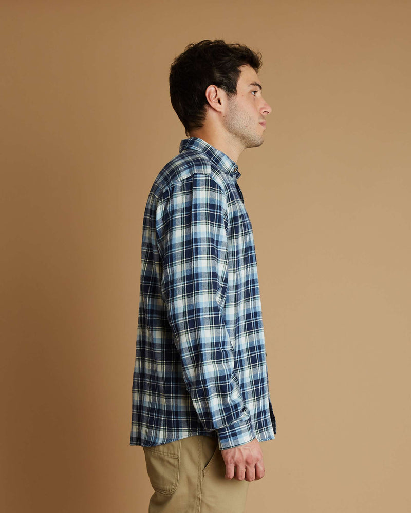 Patagonia Cotton in Conversion LW Fjord Flannel Shirt (Libbey/New Navy)