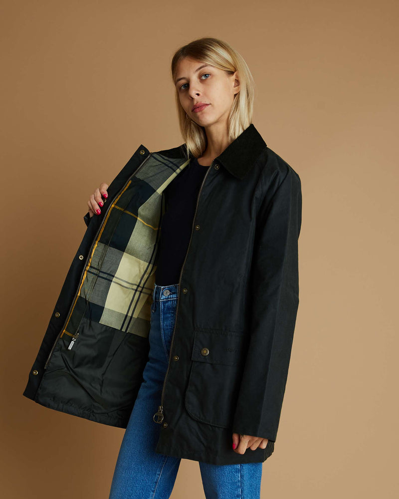Barbour Tain Wax Jacket (Sage Ancient)