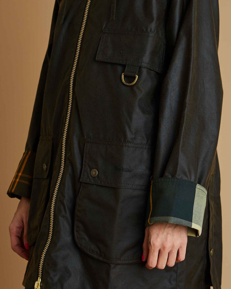 Barbour Highclere Wax Cot Outwear (Olive)