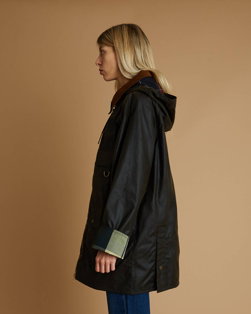Barbour Highclere Wax Cot Outwear (Olive)