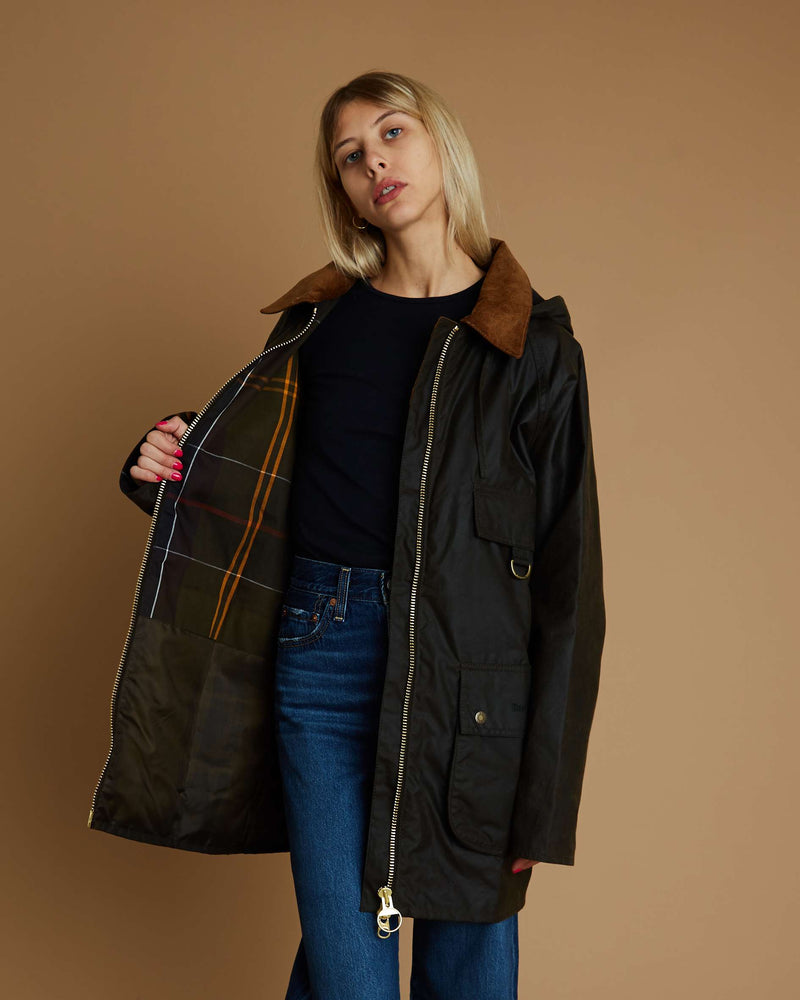 Barbour Highclere Wax Cot Outwear (Olive)