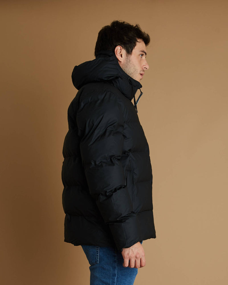 Rains Puffer Jacket (Black)
