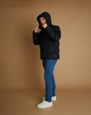 Rains Puffer Jacket (Black)