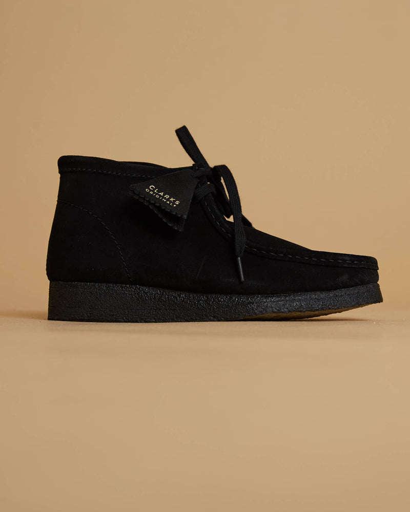 Clarks Wallabee Boot (Black Suede)
