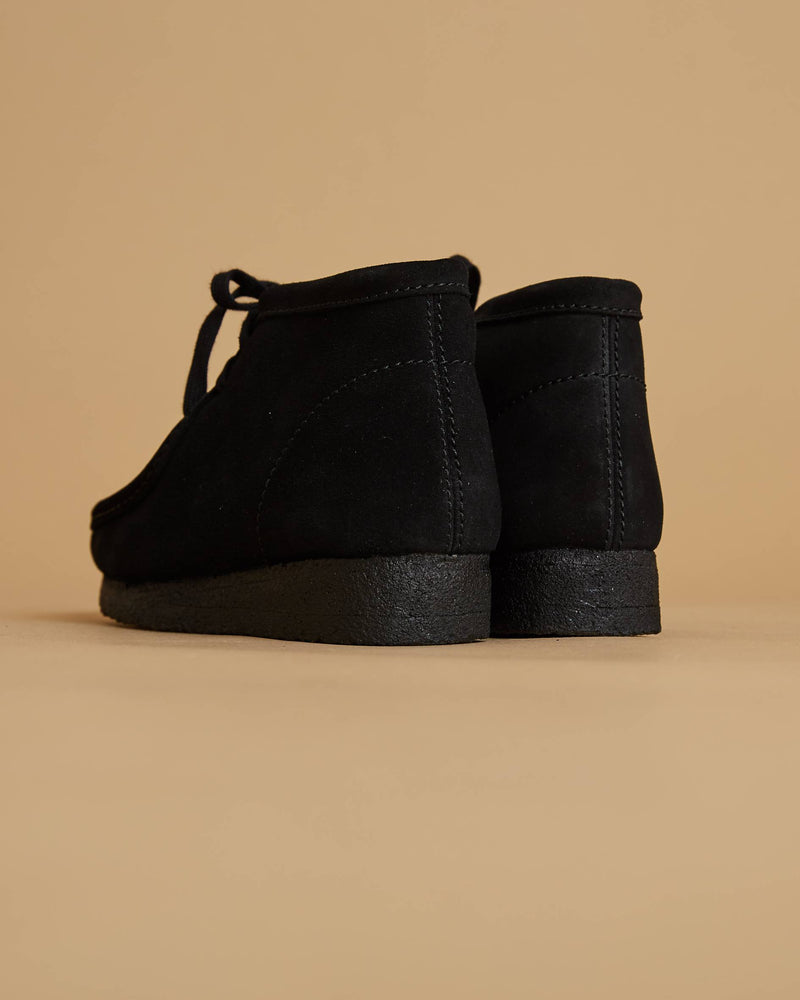 Clarks Wallabee Boot (Black Suede)