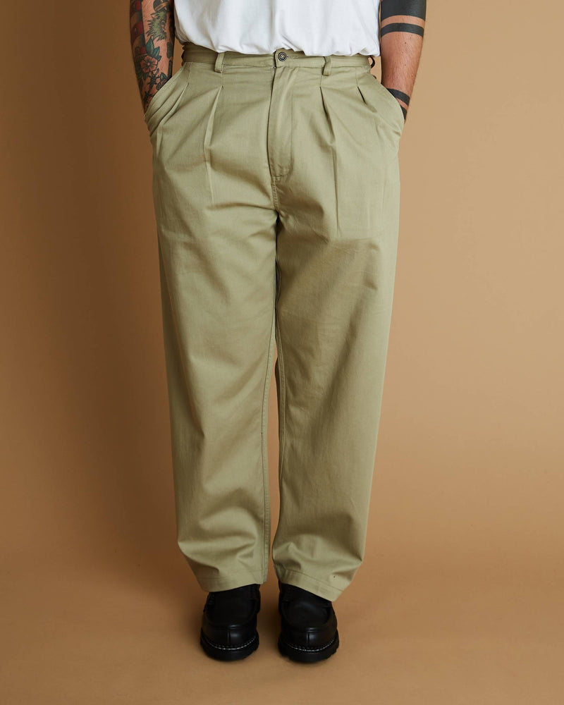 Universal Works Double Pleat Pant (Stone)