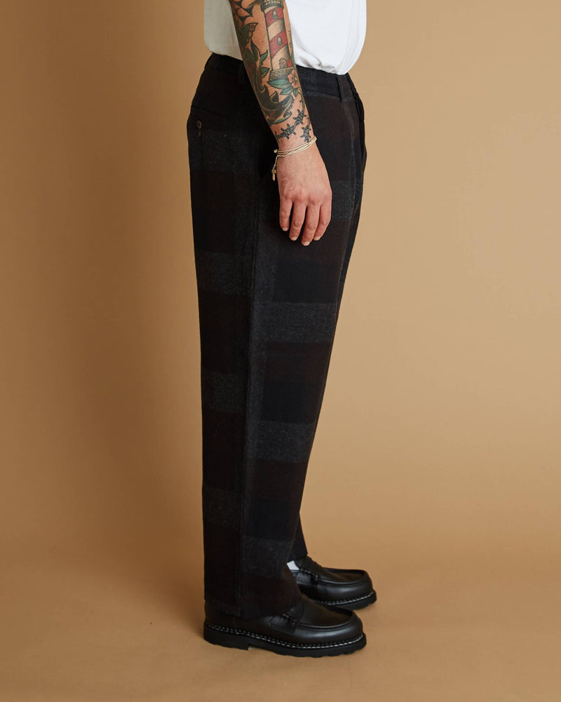 Universal Works Oxford Pant (Brown Check)