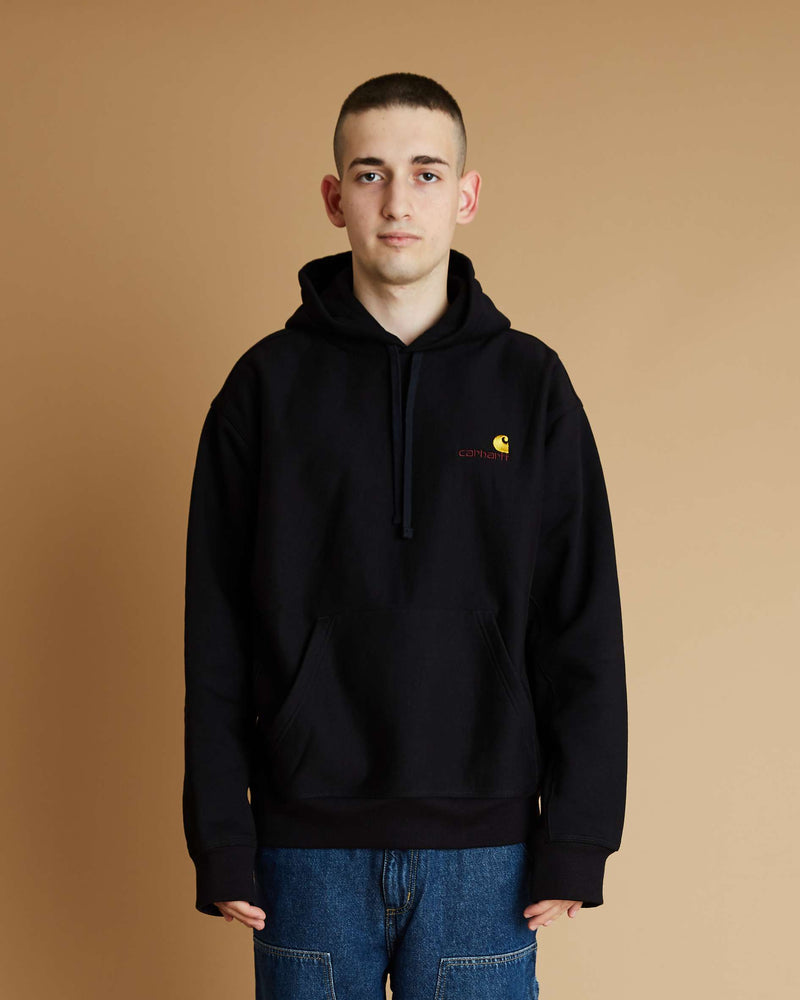 Carhartt Hooded American Script Sweat (Black)