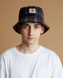 Carhartt WIP Cord Bucket Hat (Wiley Check / Dark Plum)