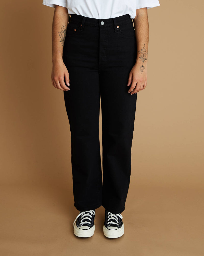 Levi's Ribcage Straight (Ankle Black Sprout)