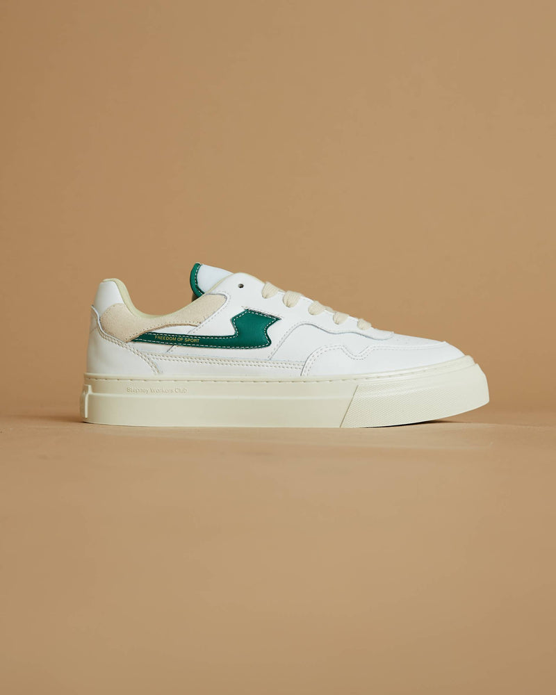 Stepney Workers Club Pearl-Strike Leather (White/Green)