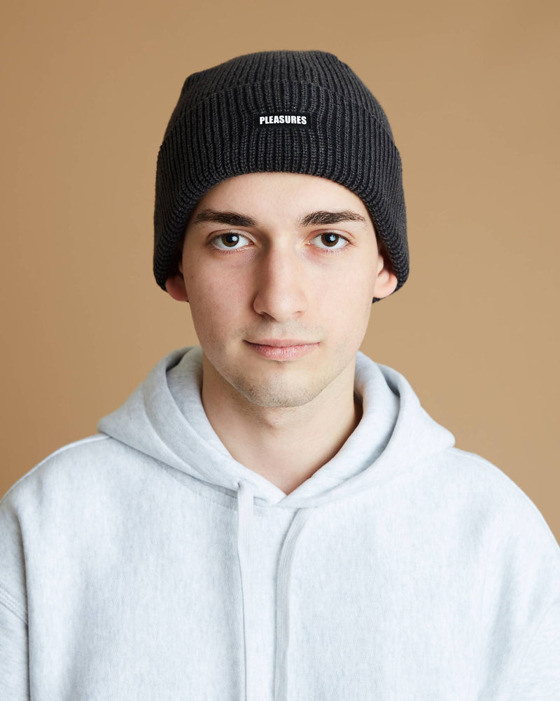 Pleasures Impact Logo Beanie (Black)