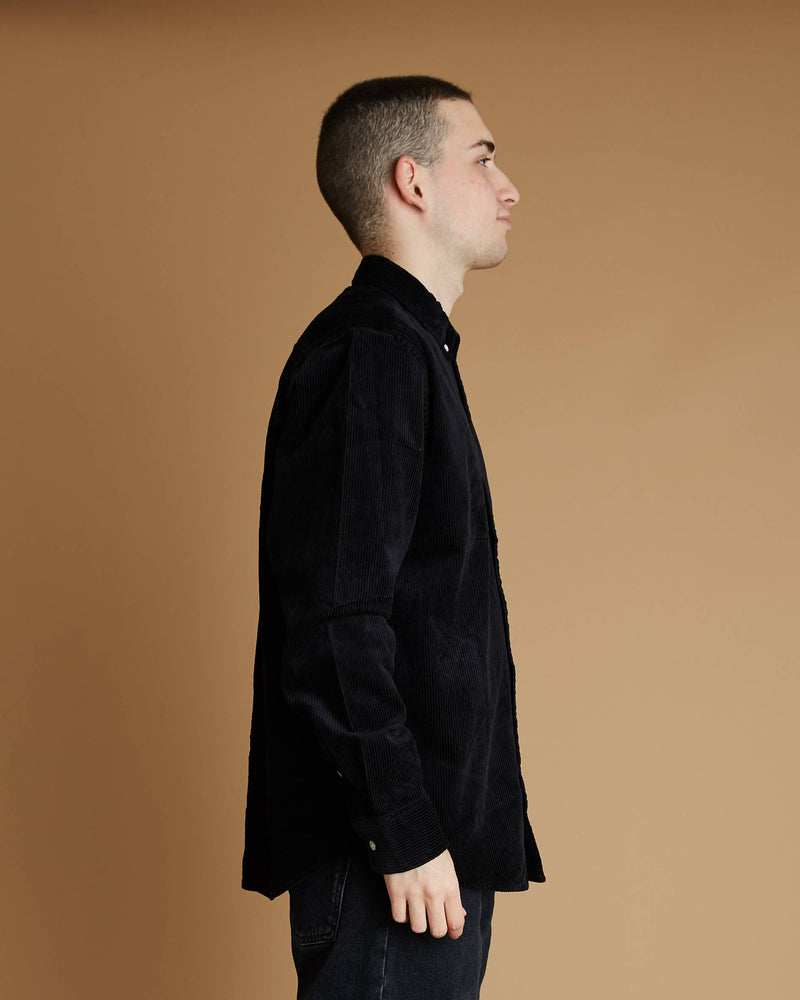 Carhartt L/S Madison Cord Shirt (Black/Wax)