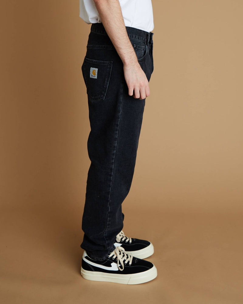 Carhartt Newel Pant (Black Stone Washed)