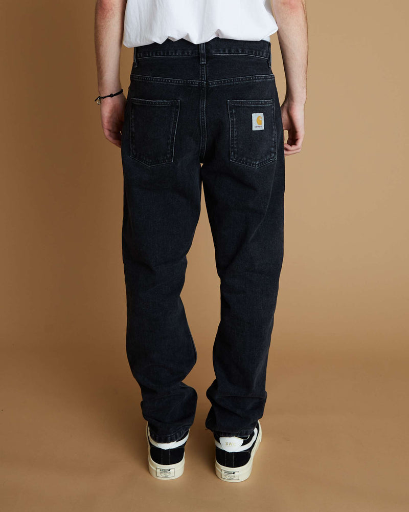 Carhartt Newel Pant (Black Stone Washed)