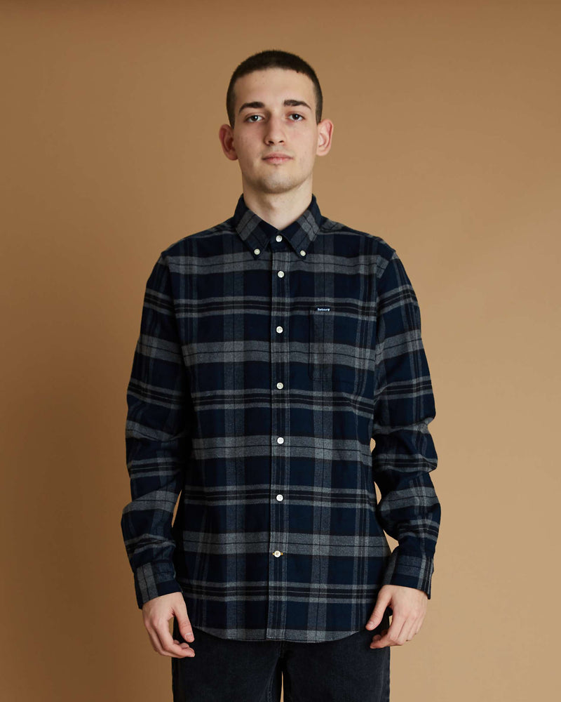 Barbour Betsom Tailored Shirt (Grey Marl)