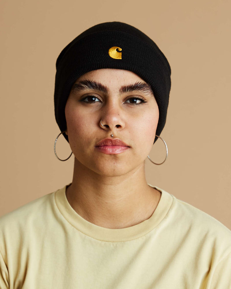 Carhartt Chase Beanie (Black / Gold)