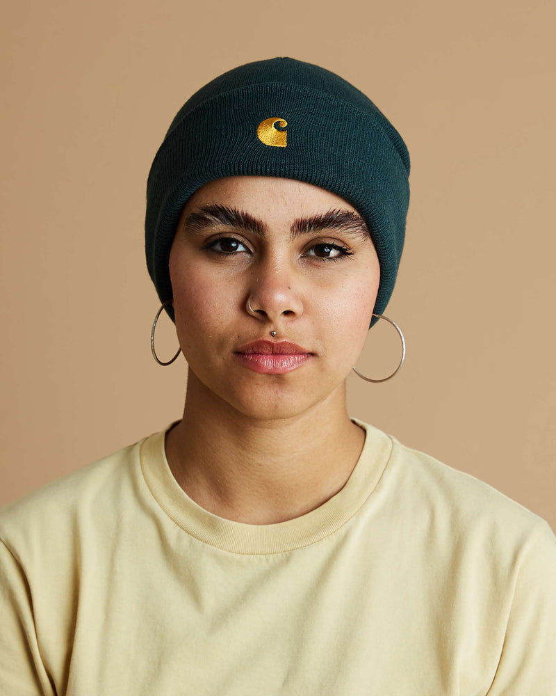 Carhartt Chase Beanie (Juniper / Gold)
