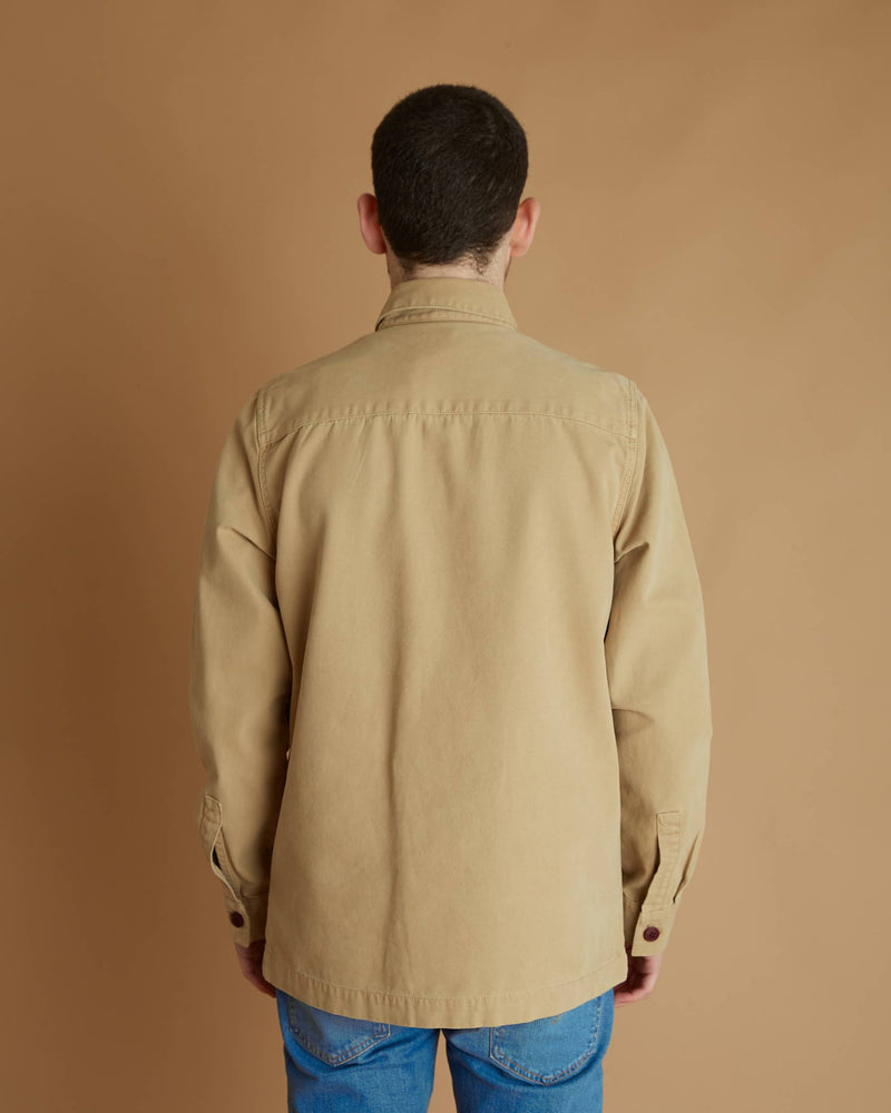 Barbour Washed Overshirt (Washed Stone)