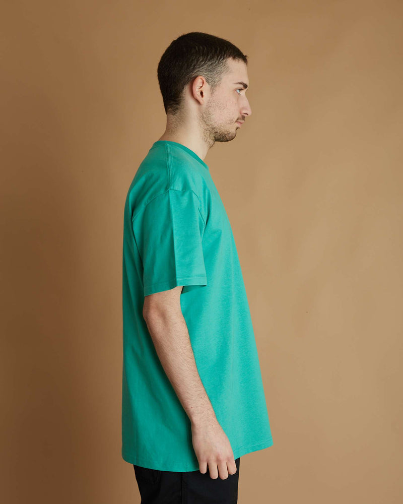 Carhartt S/S Chase T-Shirt  (Aqua Green / Gold)