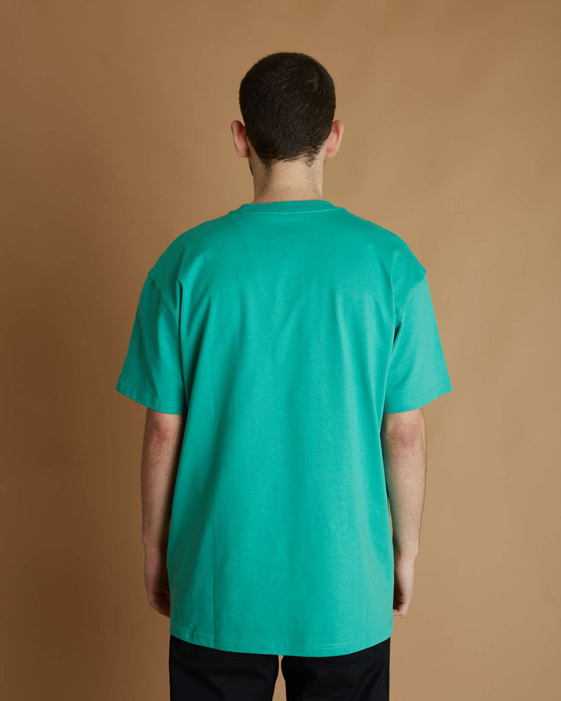 Carhartt S/S Chase T-Shirt  (Aqua Green / Gold)