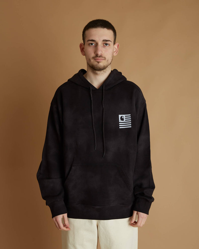 Carharrt Hooded Chromo Sweat (Black Chromo / White)