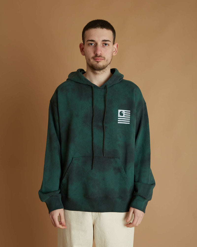 Carharrt Hooded Chromo Sweat (Treehouse Chromo / White)