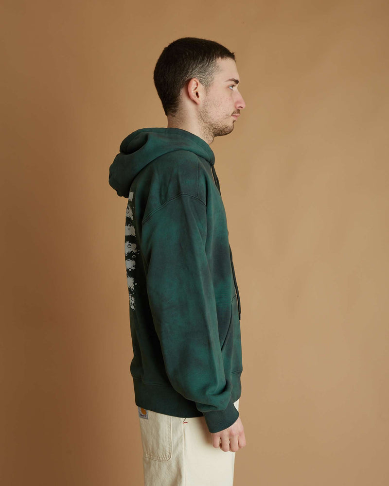 Carharrt Hooded Chromo Sweat (Treehouse Chromo / White)