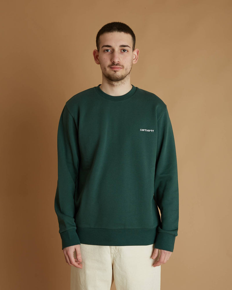 Carhartt Script Embroidery Sweat (Treehouse/White)