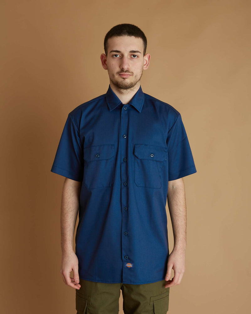 Dickies Work Shirt Ss Rec Air Force (Blue)