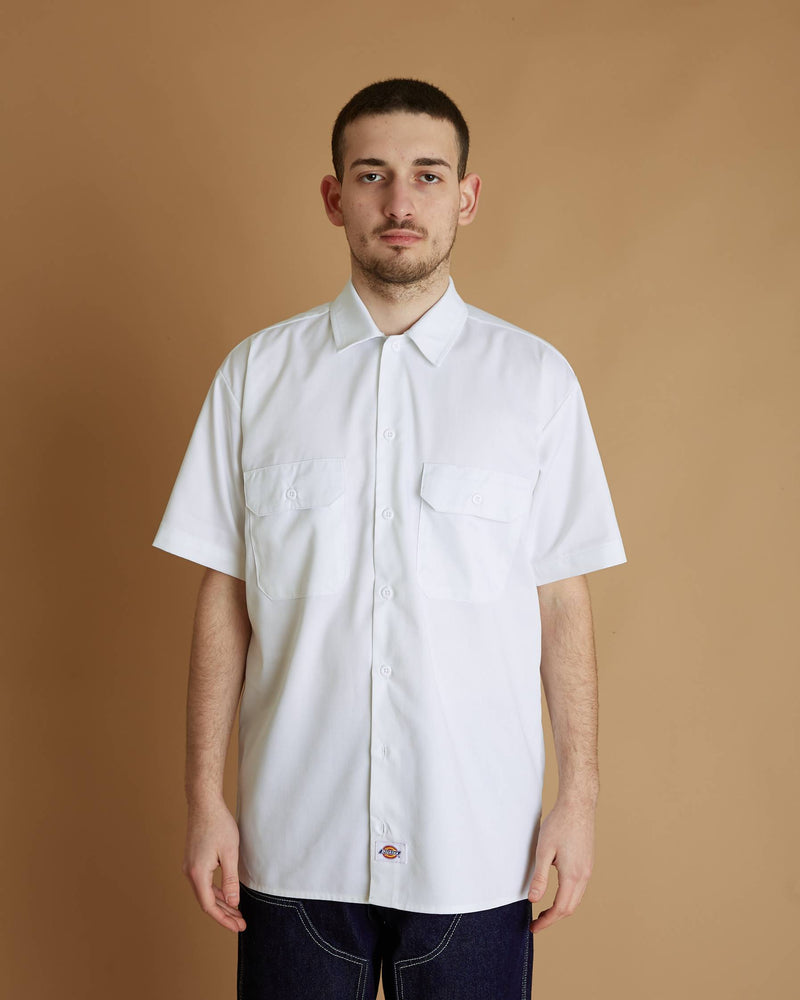 Dickies Work Shirt Ss Rec (White)