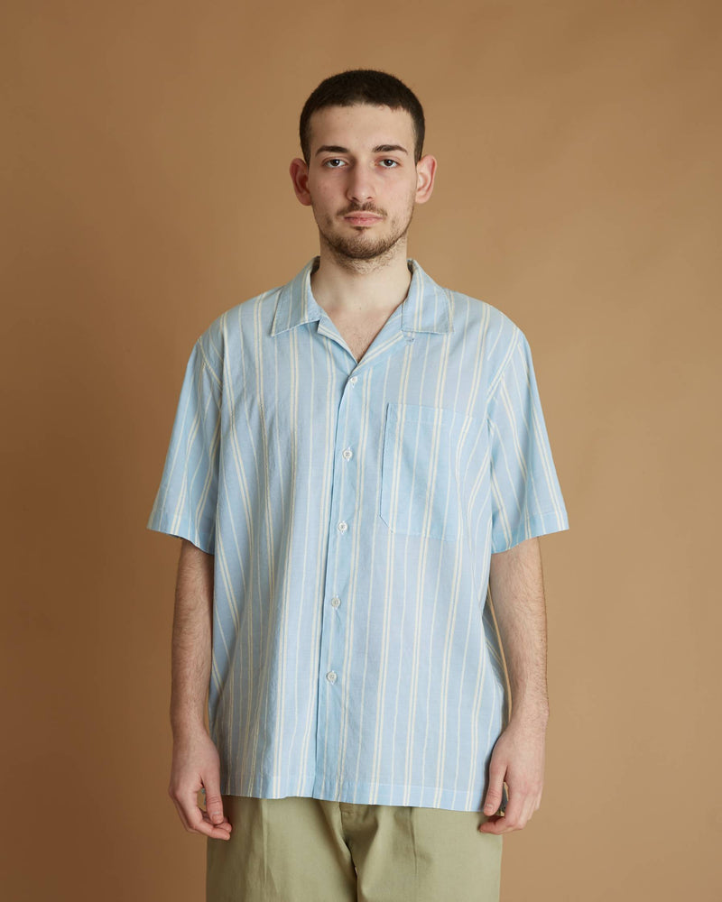 Universal Works Camp Shirt Nisi Cotton (Blue)