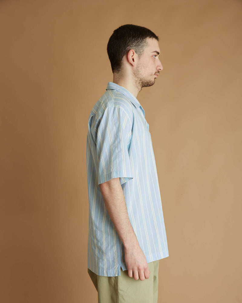 Universal Works Camp Shirt Nisi Cotton (Blue)