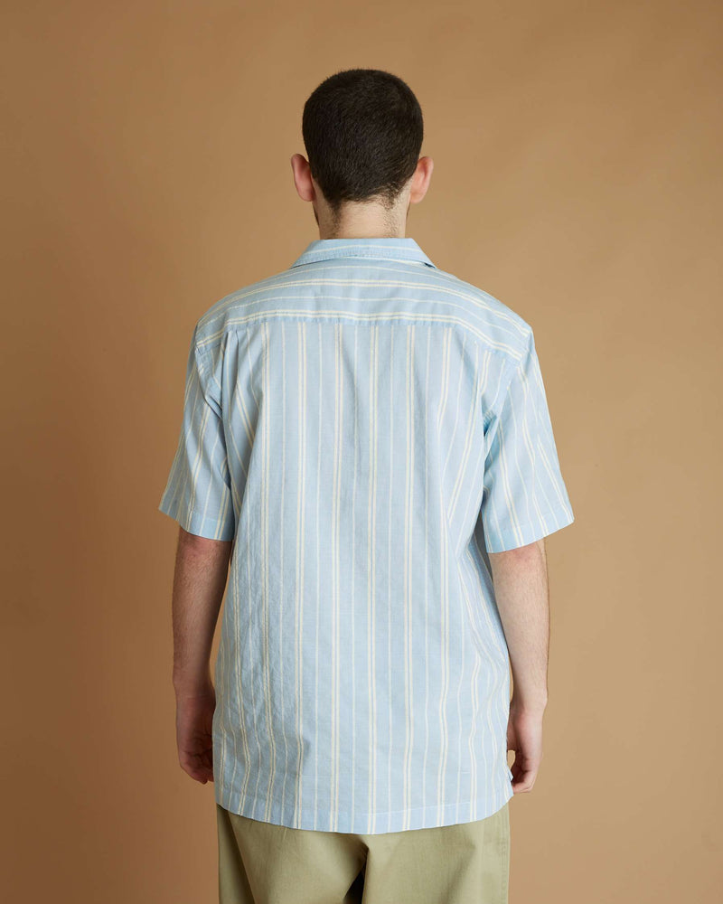 Universal Works Camp Shirt Nisi Cotton (Blue)