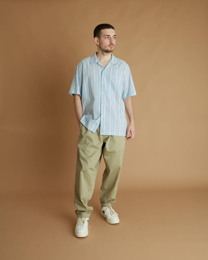 Universal Works Camp Shirt Nisi Cotton (Blue)
