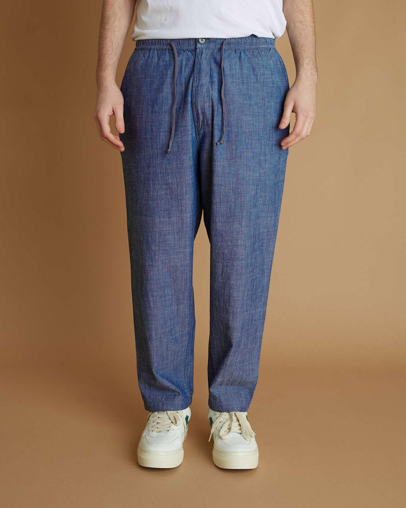 Universal Works Hi Water Trouser Chambray Denim (Indigo)