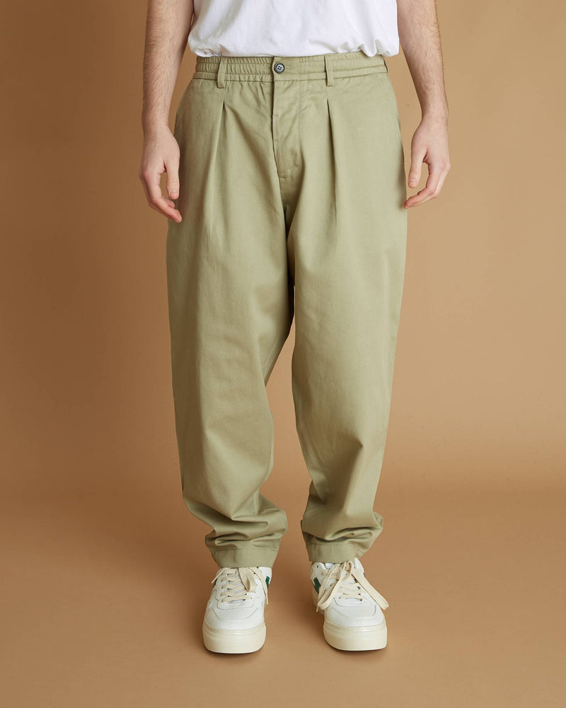 Universal Works Pleated Track Pant (Stone)
