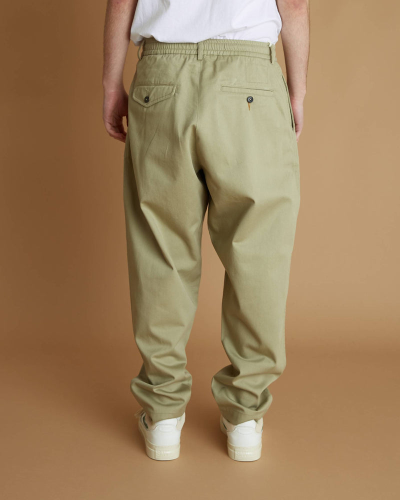 Universal Works Pleated Track Pant (Stone)