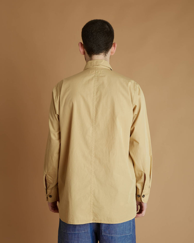 Universal Works Travail Shirt Organic Fine Poplin (Sand)