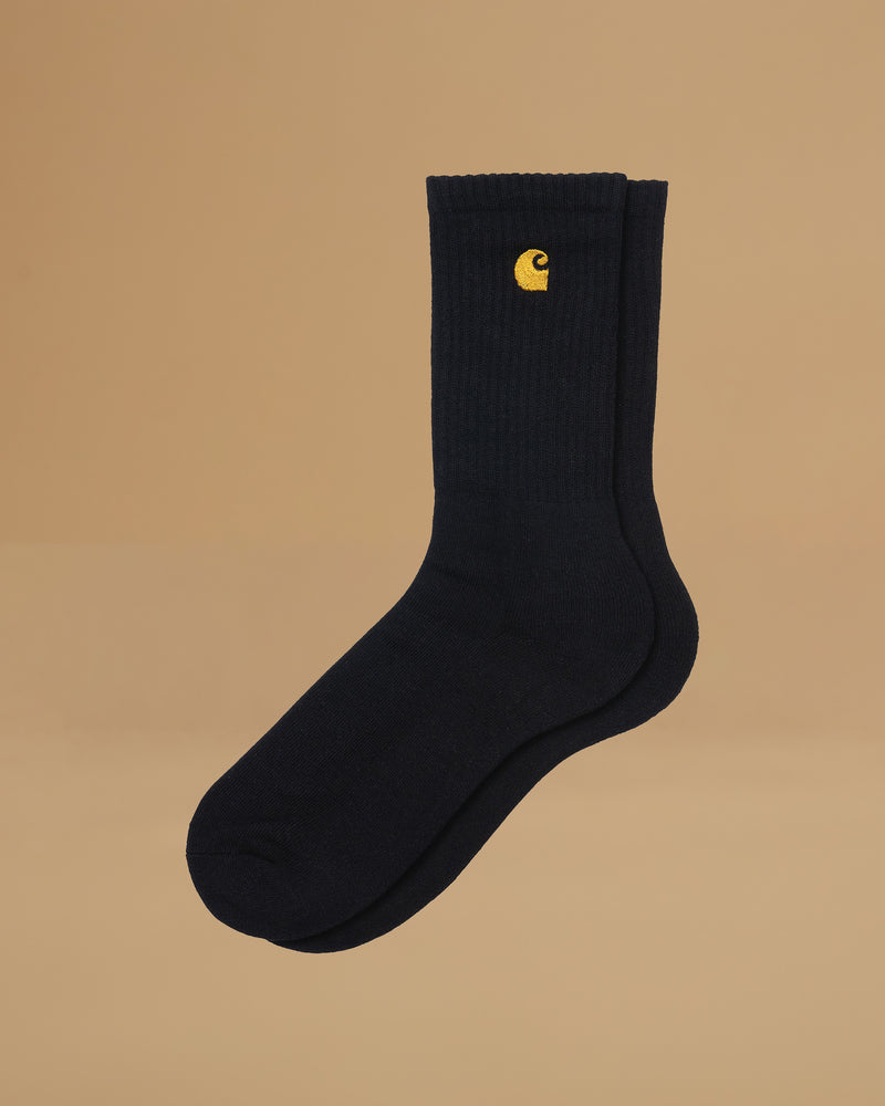 Carhartt Chase Socks Cotton/Polyester/Lycra® Knit (Black / Gold)