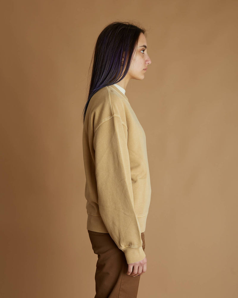 Carhartt W'Nelson Sweat (Dusty H Brown Garment Dyed)