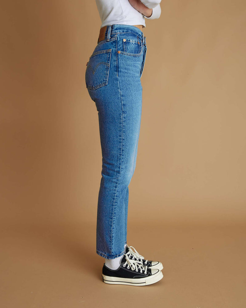 Levi’s 501 Crop (Medium Indigo Worn In)
