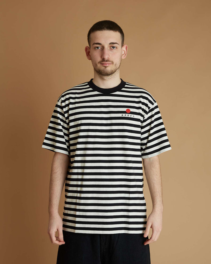 Edwin Basic Stripe Ts (White)