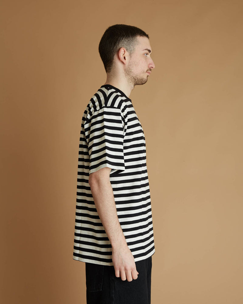 Edwin Basic Stripe Ts (White)