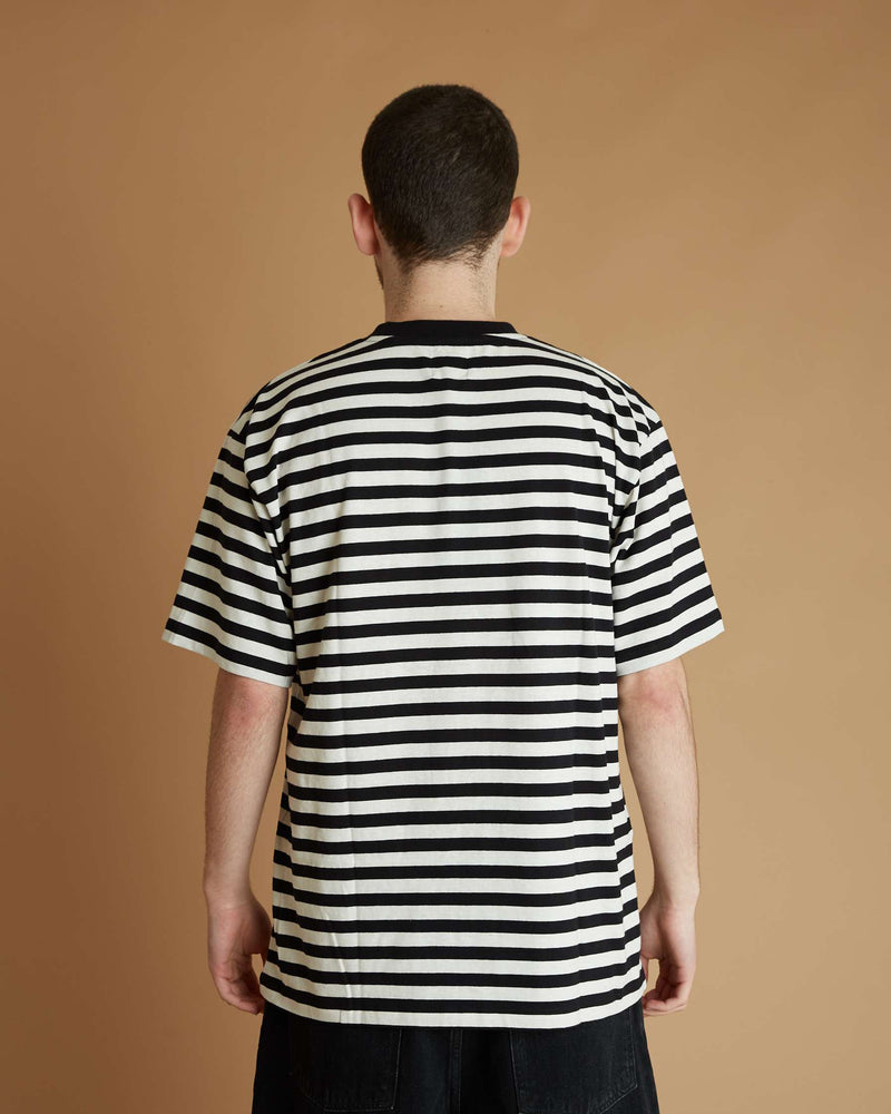 Edwin Basic Stripe Ts (White)