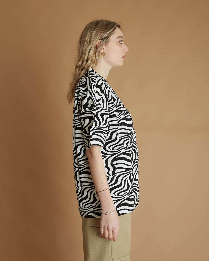 Dickies Leesburg Shirt Ss Cloud (Zebra)